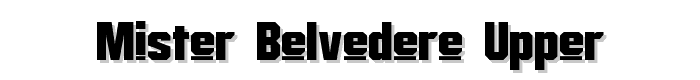Mister Belvedere Upper font
